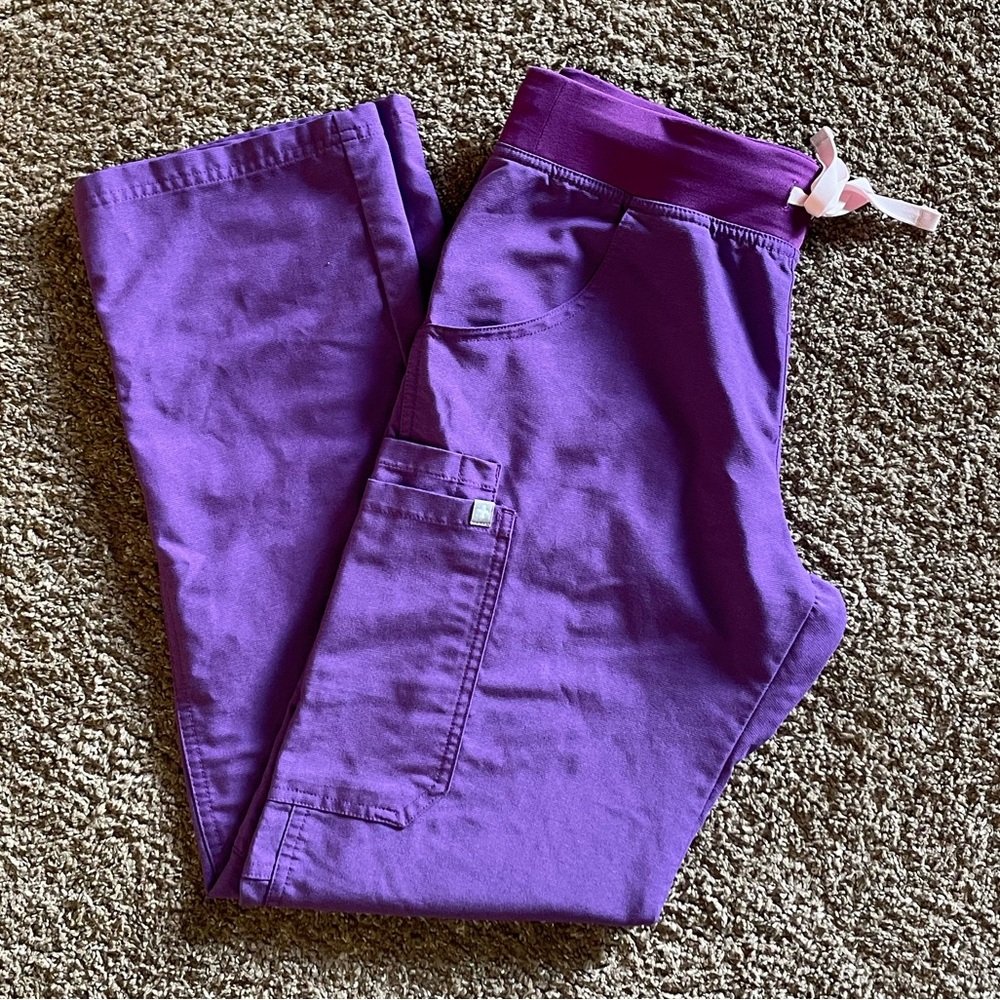 FIGS Ultra Violet Kade cargo scrub pants